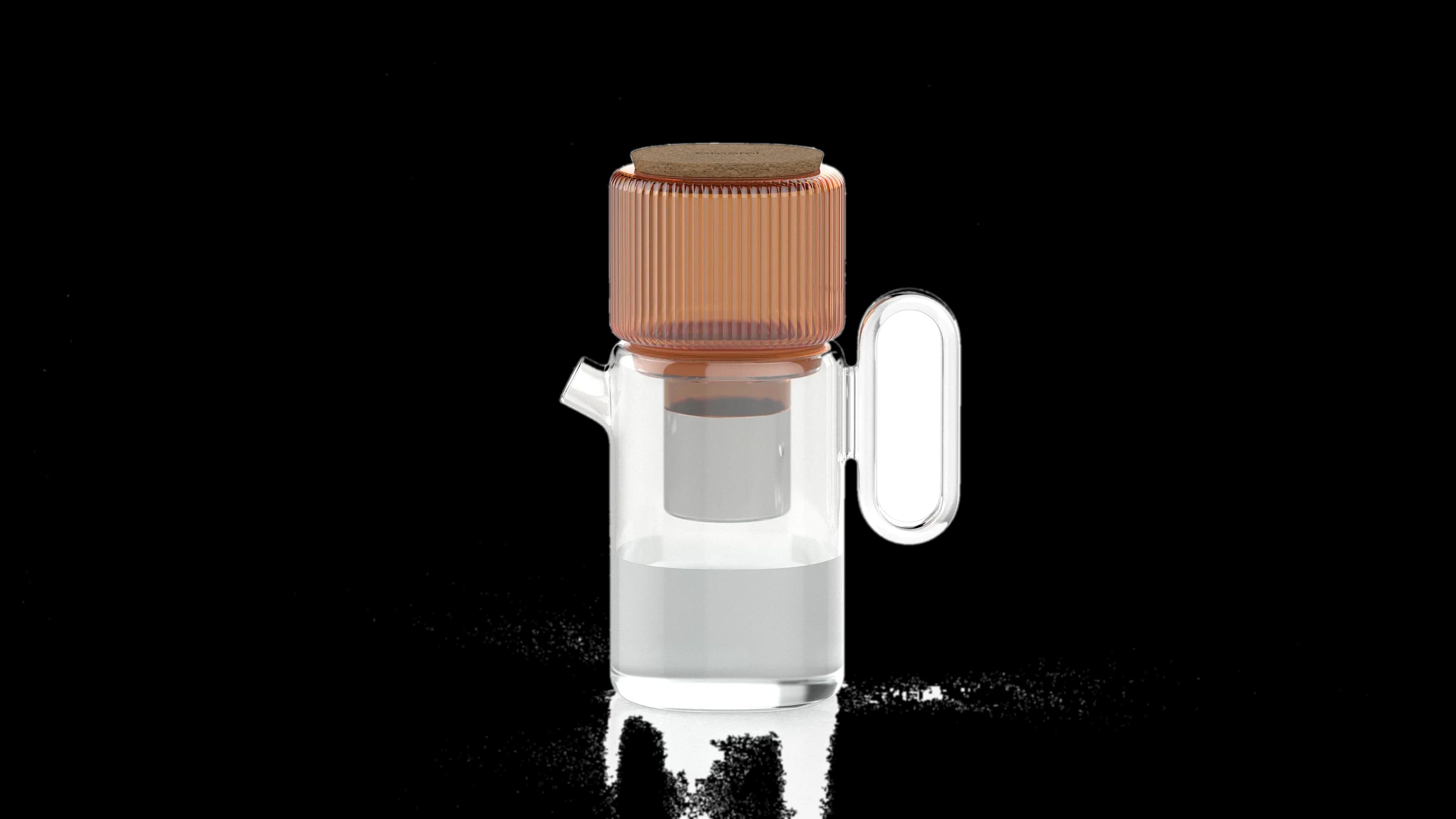 The omomi pitcher seen from three-quarters